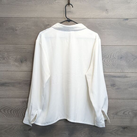 Koret Embroidered Button Blouse Business Casual Women's Plus Size 18 Petite - Picture 8 of 9